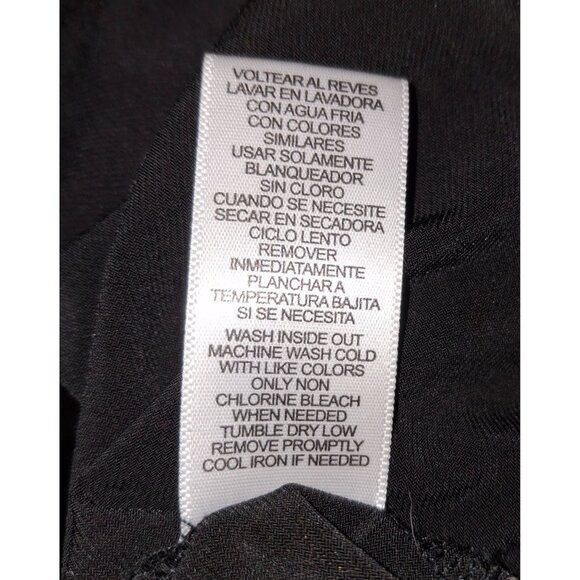 Daisy Fuentes Womens Black Draped Front Tunic Top 3X Onyx Liquid Knit Polyester - Picture 5 of 5